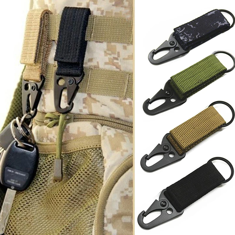 

Climbing Accessory Outdoor Carabiner Strength Nylon Tactical Backpack Key Hook Webbing Hanging Belt Buckle Hanging