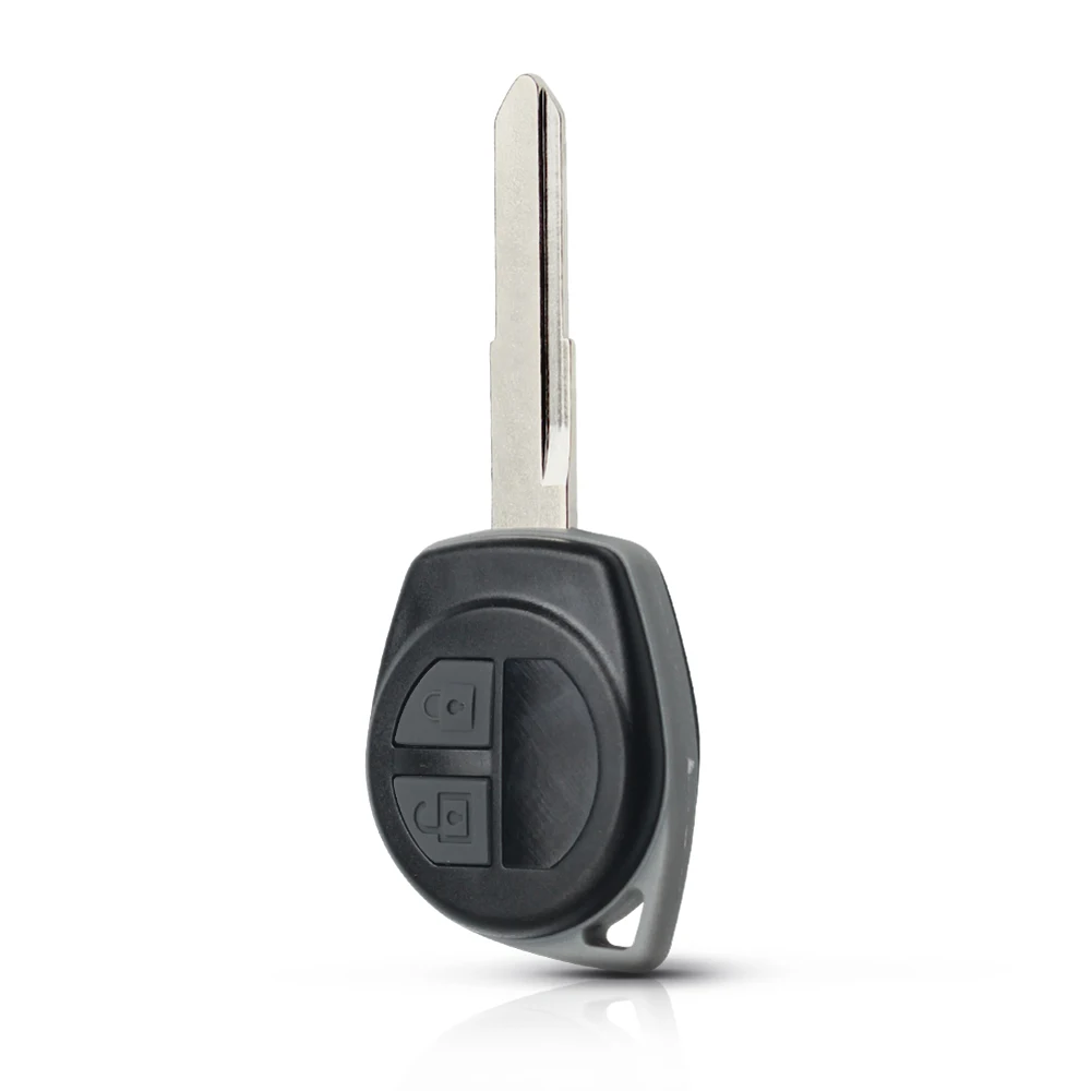 With Button Pad KEYYOU 2 кнопки чехол для дистанционного ключа от машины FOB корпус FOB для Suzuki grand vitara SWIFT HU133R лезвие резиновый кнопочный коврик - Количество кнопок: With Button Pad