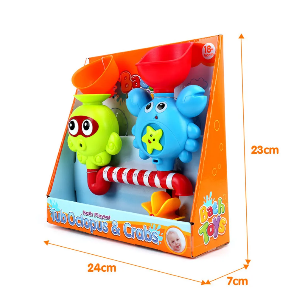 

Cute Baby Bath Animals Toys Shower Kid's Water Tub Bathroom Playing Toy Gifts Children Fun Playing Game Baby boy girl toy