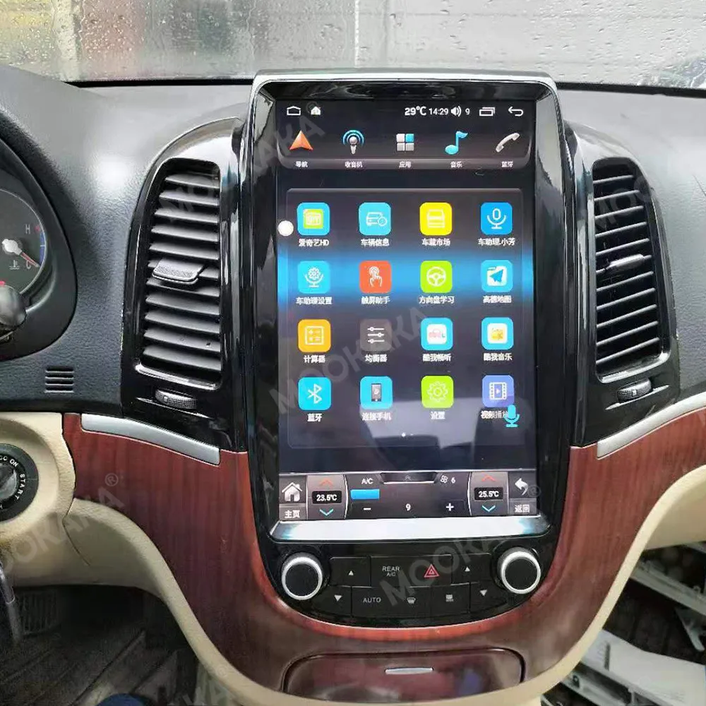Автомагнитола на Android 11 0 для Hyundai Santafe 2006-2012 GPS-навигация мультимедийный плеер