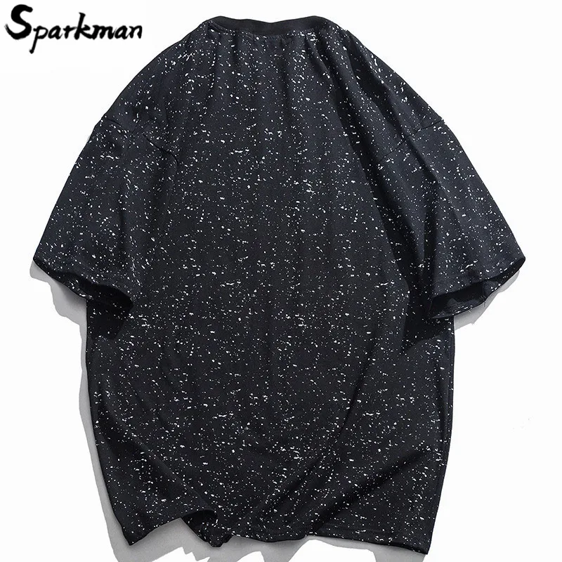 Мужская футболка в стиле хип хоп с принтом граффити чернил межзвездным уличная