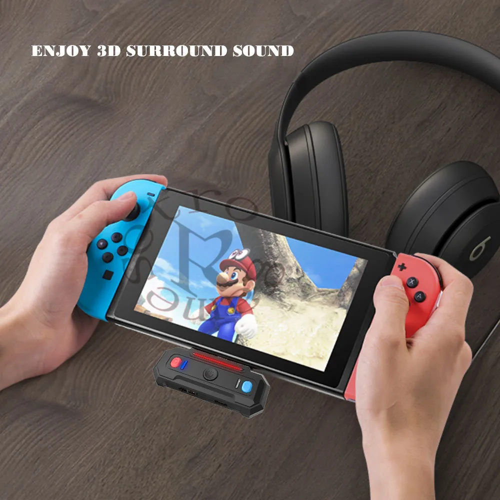 Для N Switch/Lite Bluetooth 5 0 USB Type C аудио конвертер ТВ база поддерживает подключение гарнитуры|Запасные части| |