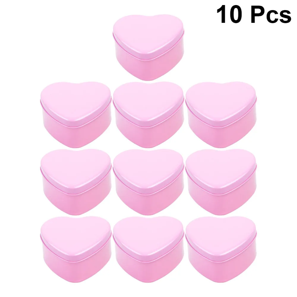 

Box Wedding Tins Heart Making Empty Boxes Party Cookie Wrapping Containers Gift Jar Container Tinplate Shaped Metal Candy Tin