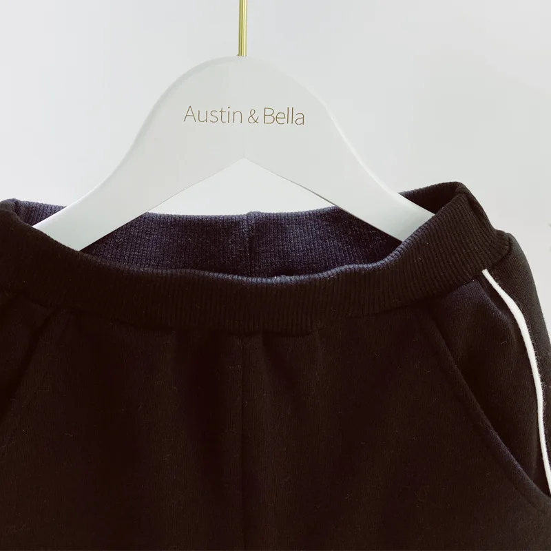 

2- 6 Year Boys Spring and Autumn Pure Cotton Clothing Korean Style Simplicity Childrens Black Casual Warm Outdoor Pants