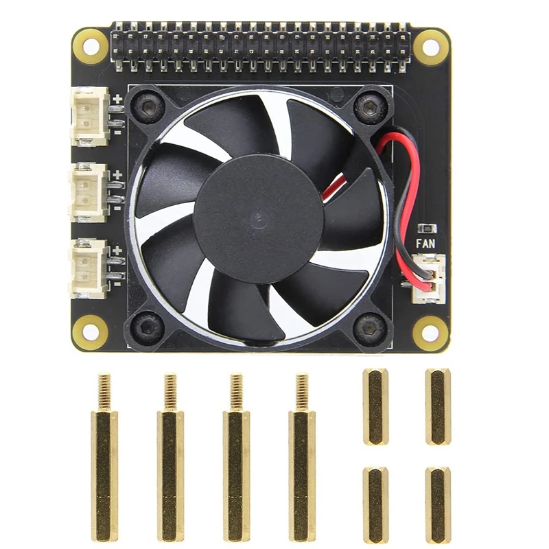 

For Raspberry Pi Cooling Fan Expansion Board (X728-A1) for X728 & for Raspberry Pi 4 Model B/ 3B+/ 3B/ 2B