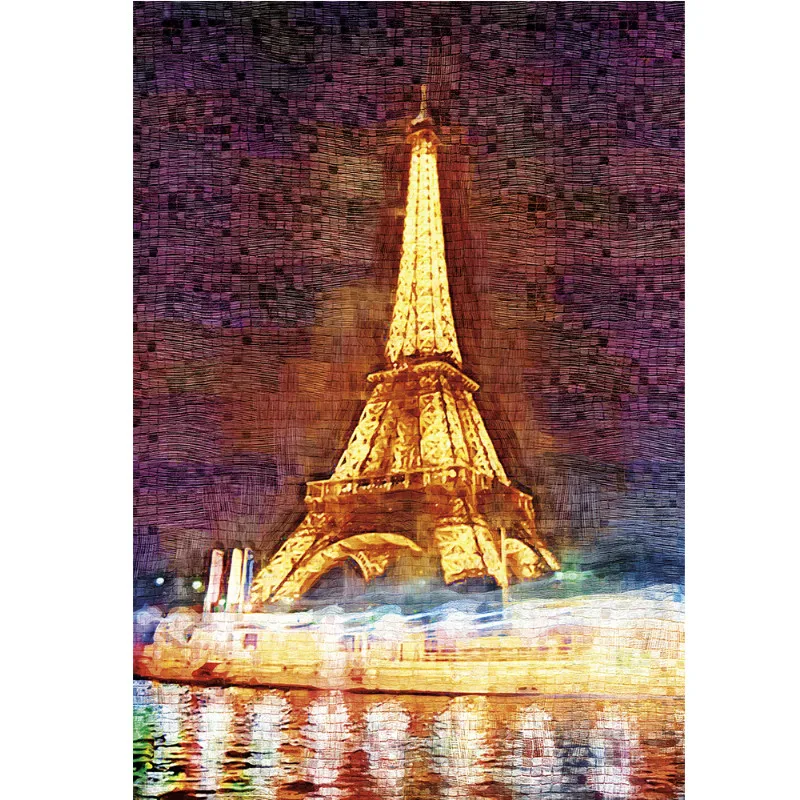 Новый продукт образовательная игрушка Эйфелева башня 3D Деревянный пазл из