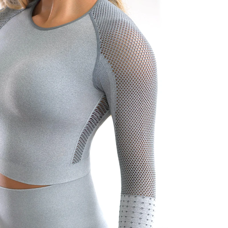 Тренировочный комплект для спортзала из двух предметов бесшовный йоги с тремя