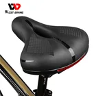 WEST BIKING мягкое велосипедное седло, дышащее удобное Велосипедное Сиденье, амортизирующее велосипедное седло для горного велосипеда