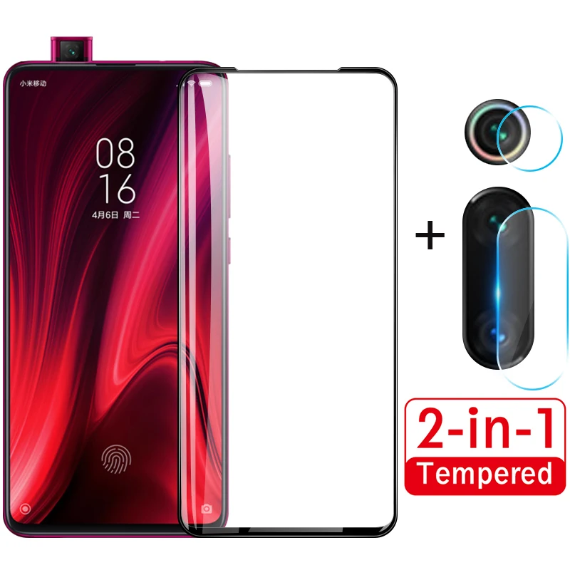 2 в 1 Защитная пленка для Xiaomi Mi 9 SE 9T Pro CC9 CC9E A3 камеры Redmi K20 Note 8 7A|Защитные стёкла и