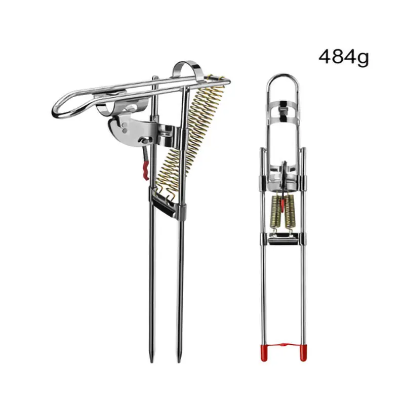 

Fishing Rods Holders Spring Automatic Full Stainless Steel Adjustable Sensitivity Folding Fishing Accessories Bracket