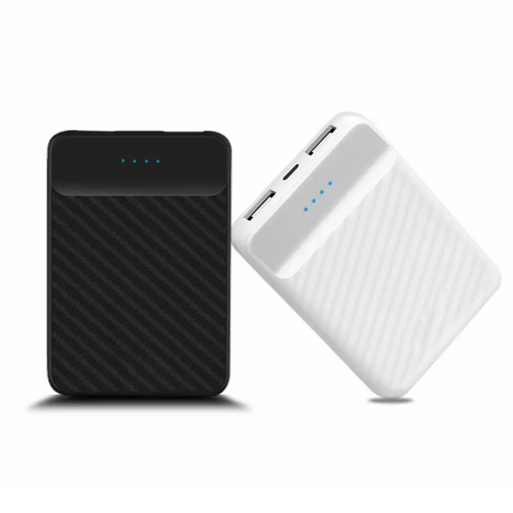 Мини 20000 мАч портативное зарядное устройство 2 USB Внешнее power bank 5 V/2A для зарядки