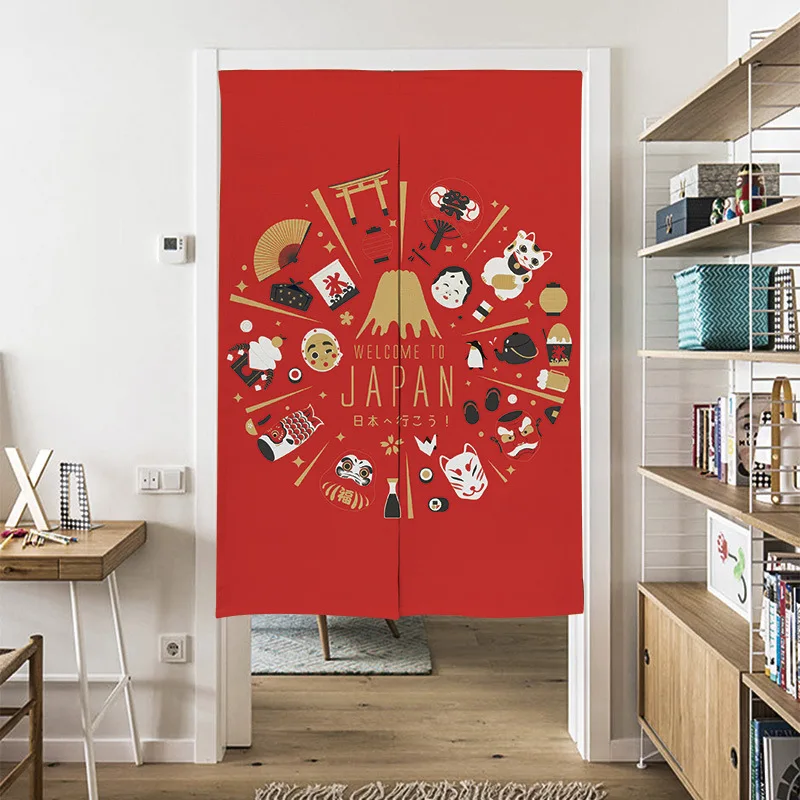 Японская занавеска для кухни двери туалета полудверная фэн-шуй японская | Дом и