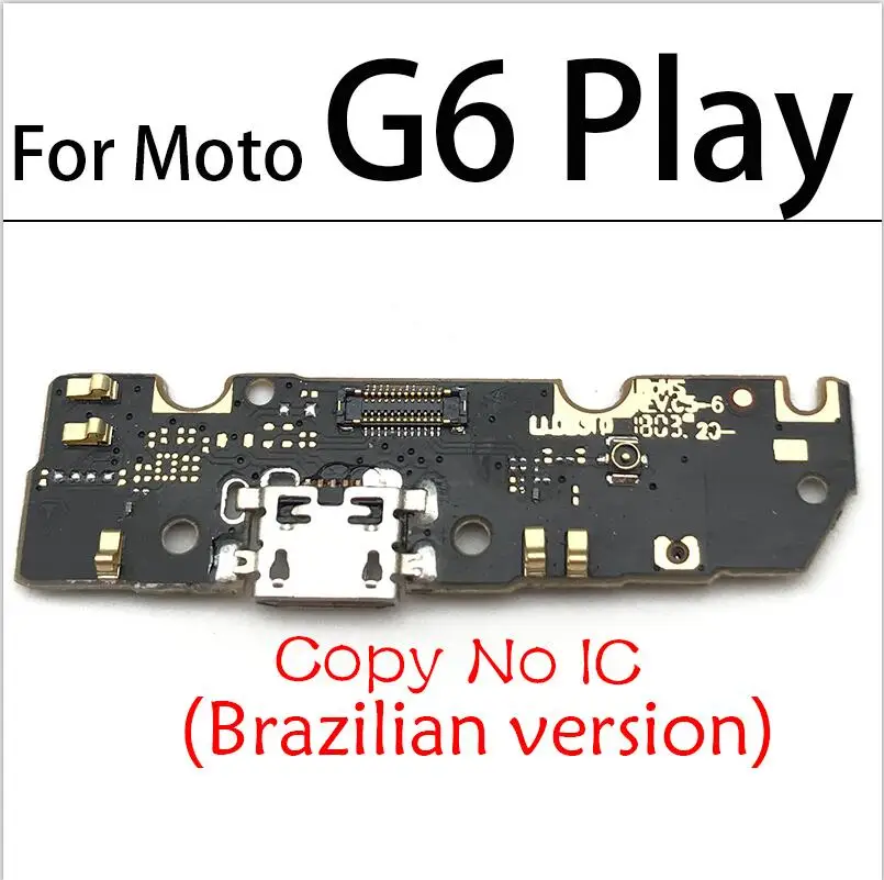 10 шт./лот USB зарядный разъем доска с микрофоном для Motorola Moto E6S G3 G30 G4 G5 G6 E6 играть E7