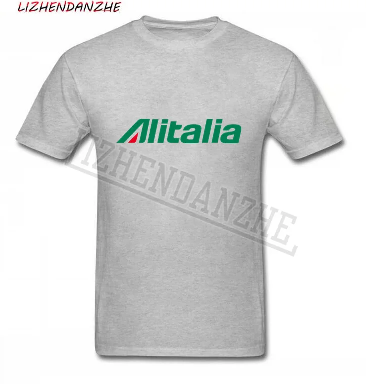 Мужская летная футболка Alitalia модная и забавная одежда Высококачественная