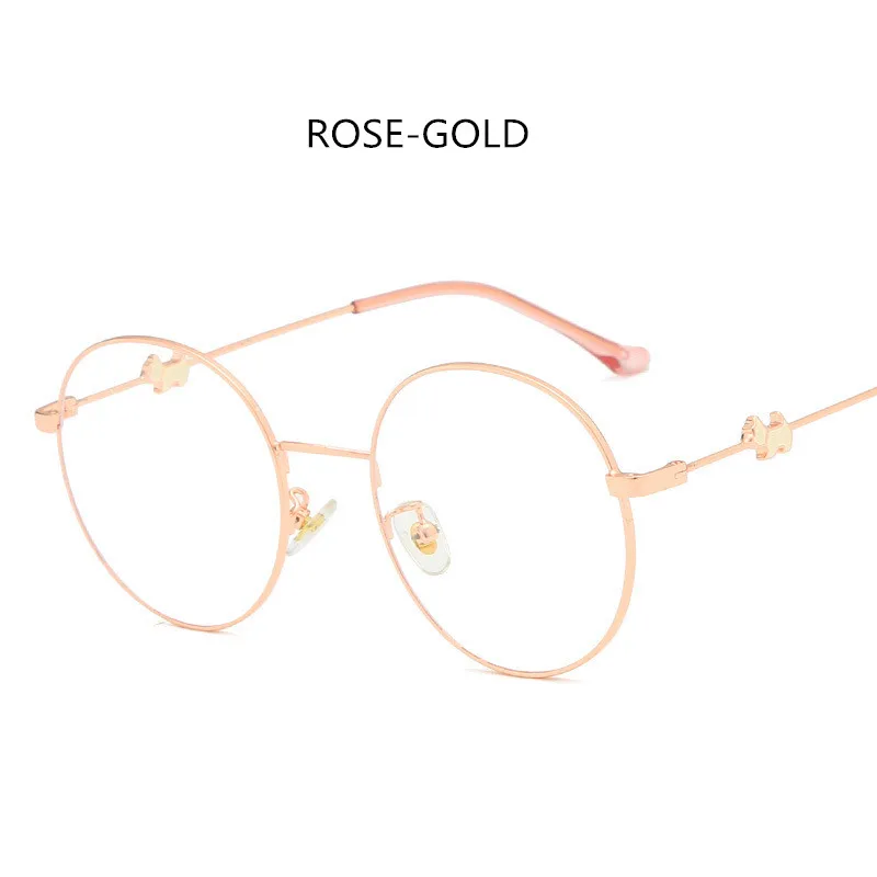 Металлические очки оправа индивидуальная Ретро рамка милый тренд плоское