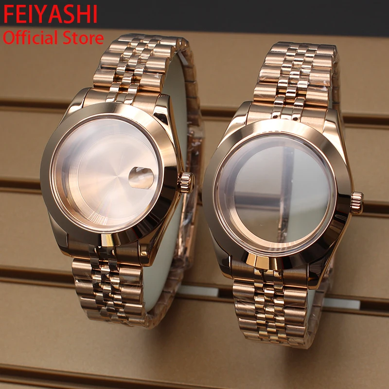 36mm/40mm Watch Cases Watchband Sapphire Crystal Glass For Oyster Air King nhh34 nh35 nh36 nh38 Miyota 8215 Movement 28.5mm Dial