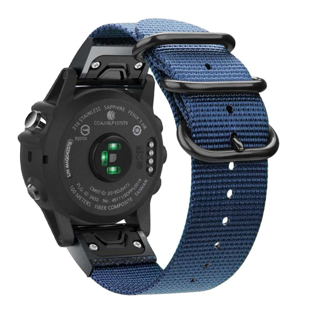 Нейлоновый ремешок Easyfit 26 22 20 мм для Garmin Fenix 5X5 5S Plus 3 3HR Forerunner 935 945 часы с быстросъемным ремешком на запястье