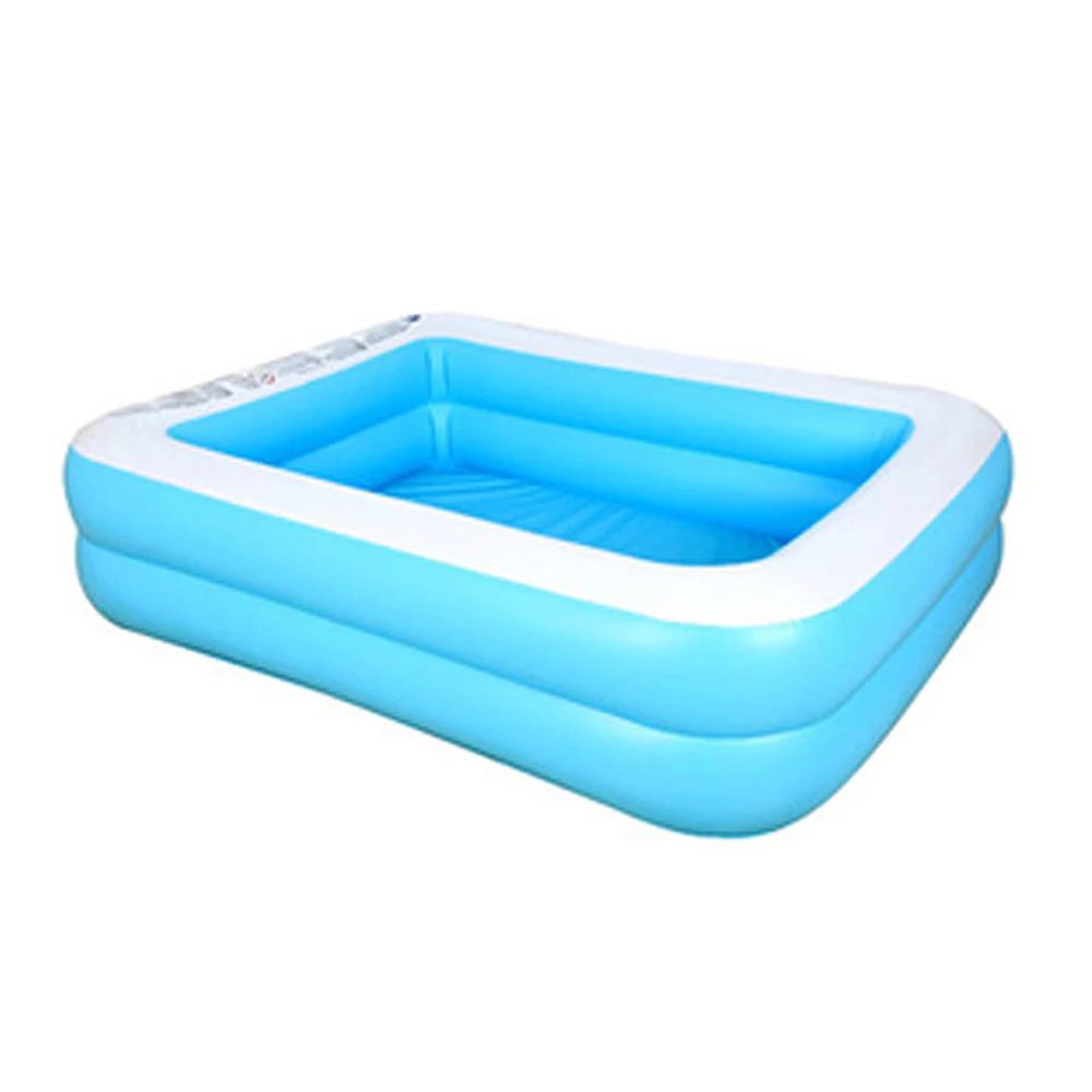 Rectangular Inflatable Swimming Pool Set Summer Play Cool Bathtub Kids Garden Water Piscina Frame 1.81X1.41m | Спорт и развлечения
