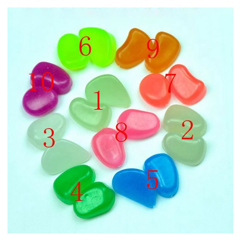 

Luminous Cobblestone Stone Mix Color Glow in the Dark Pebbles Rocks Outdoor Walkways Gardening Aquarium Landscaping Decor