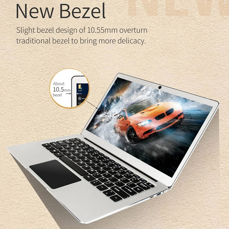 Ноутбук Ezbook 3 Pro с ОС Windows 10, 13,3 дюймов, Fhd безрамный, Intel, тонкий ультрабук, портативный, 6 ГБ Ram, 64 ГБ Rom, металлический корпус