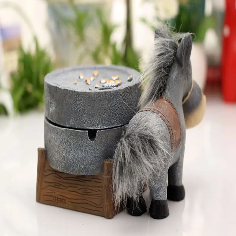 Креативная пепельница с изображением осла модная и индивидуальная маленькая