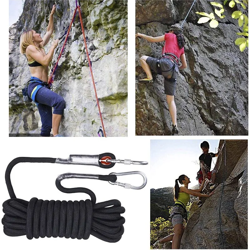 

10M Outdoor Climbing Rope Diameter 10 mm Outdoor Hiking Accessories High Strength Rope Safety Rope Lifeline Hiking Rope