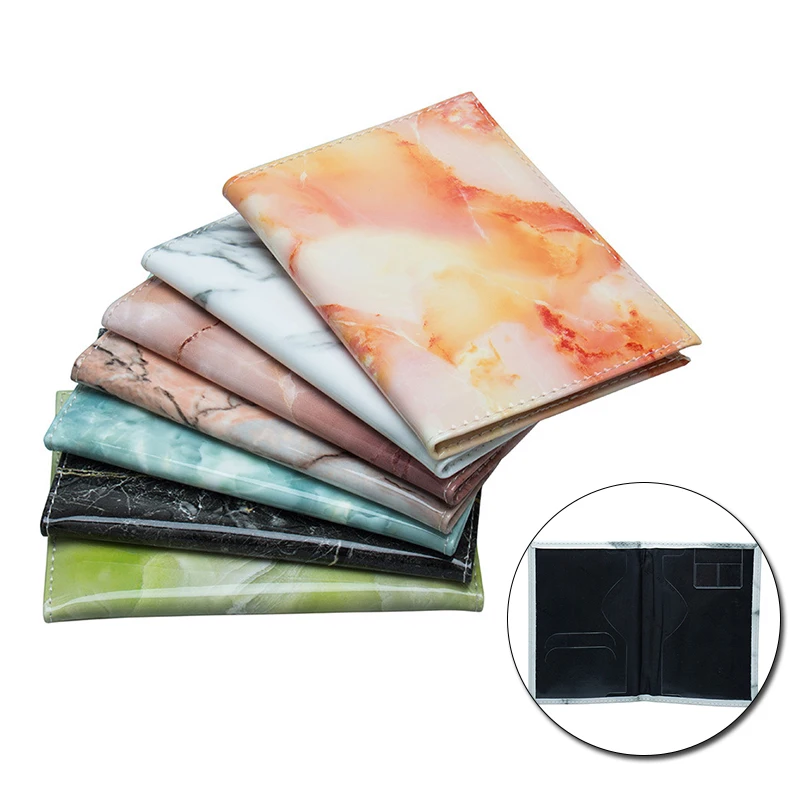 Портативный Мраморный держатель для паспорта Обложка удостоверения личности