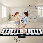 180x72 см многофункциональный музыкальный коврик с 24 клавишами, детский коврик для игры на пианино, игрушки с клавиатурой, музыкальный инструмент, подарок для детей