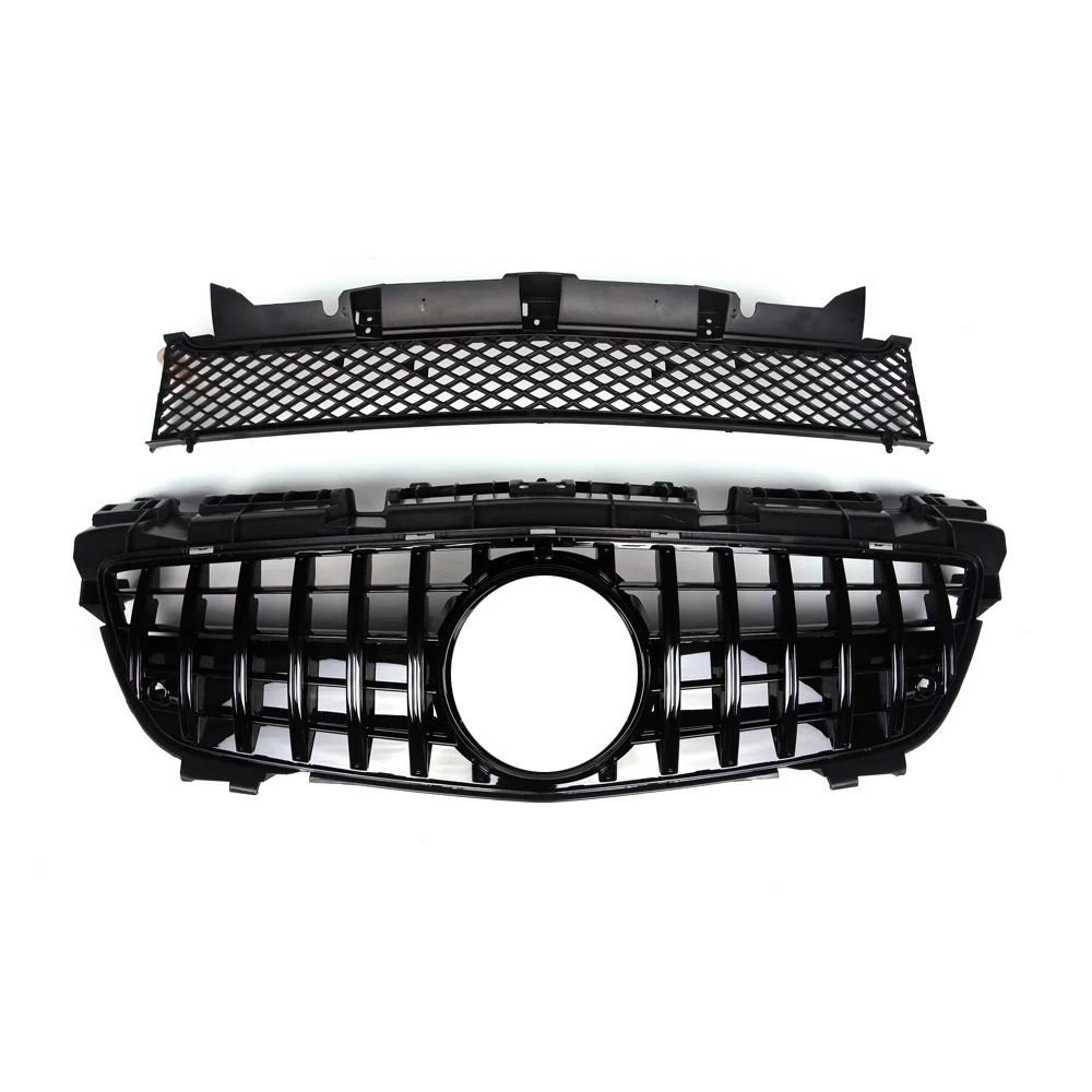 R172 Racing Grille for Mercedes SLK class r172 SLK250 SLK200 SLK350 GT Diamond Style Grills Front Bumper Without Emblem 2012-16