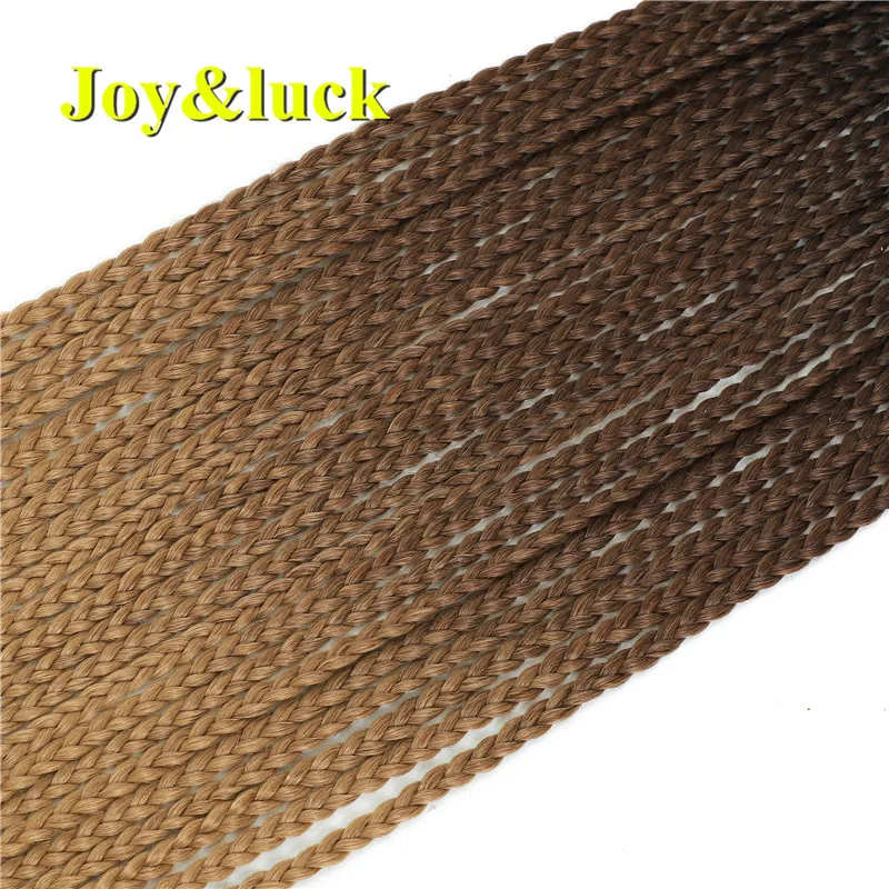 Joy&luck, 24 дюйма, цветная коробка, косички, синтетические плетеные волосы для женщин, вязанные волосы для наращивания, 22 корня