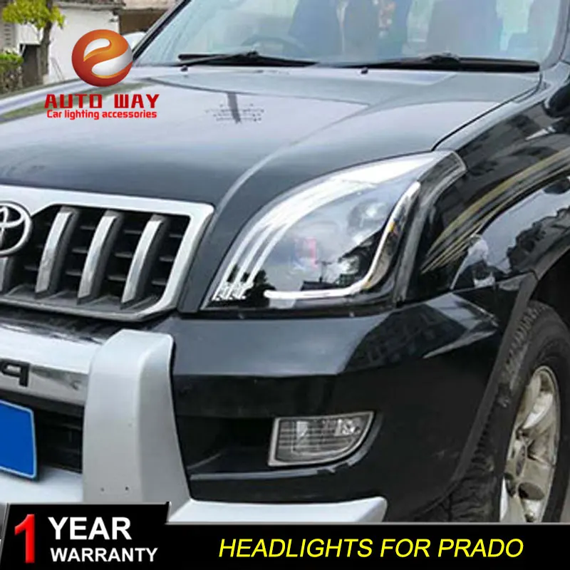Автомобильный Стайлинг чехол для Toyota Prado фара 2003 2009 светодиодные фары DRL Hid