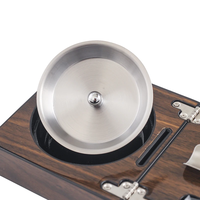 Пепельница кубинская деревянная пепельница из нержавеющей стали + перфоратор