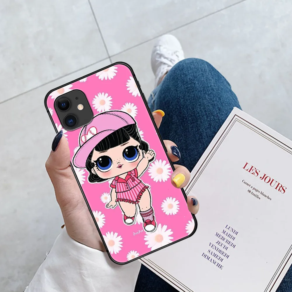 

Cartoon Cute Lols Dolls Girls Phone Case For Iphone 5 5S SE 2020 6 6S 7 8 Plus 11 12 Mini X XS XR Pro Max black Etui Fashion