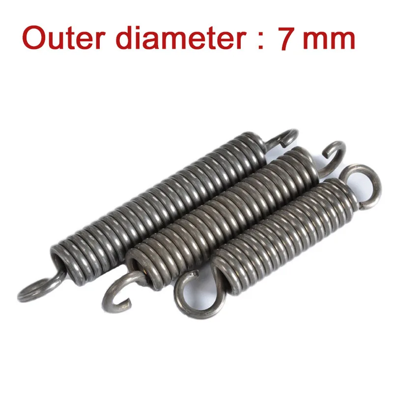 

1Pcs Extension Tension Expansion Spring Wire Dia 1.4mm Outer Dia 7mm Length 30mm - 180mm Springs Steel Hook Spring DIY Tool