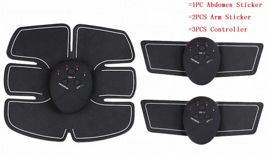 3in1 set Электростимуляция EMS беспроводной стимулятор мышц фитнес для мышц пресса тренировка электрического тела похудение насос для увеличения груди - Цвет: 3in1 set