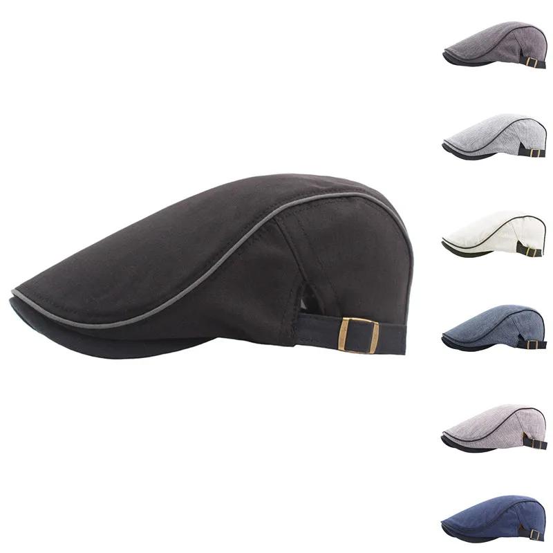 

Fashion Men Women Duckbill Baseball Cap Outdoor Sports Adjustable Driving Sun Flat Cabbie Newsboy Hat berets Hat