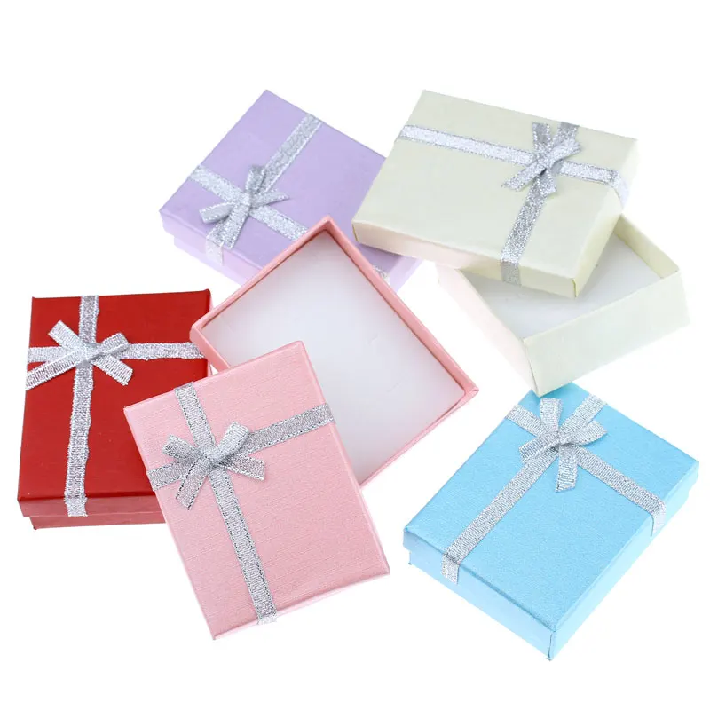 Новинка Cysincos 10 шт. разноцветные подарочные коробки для ювелирных изделий