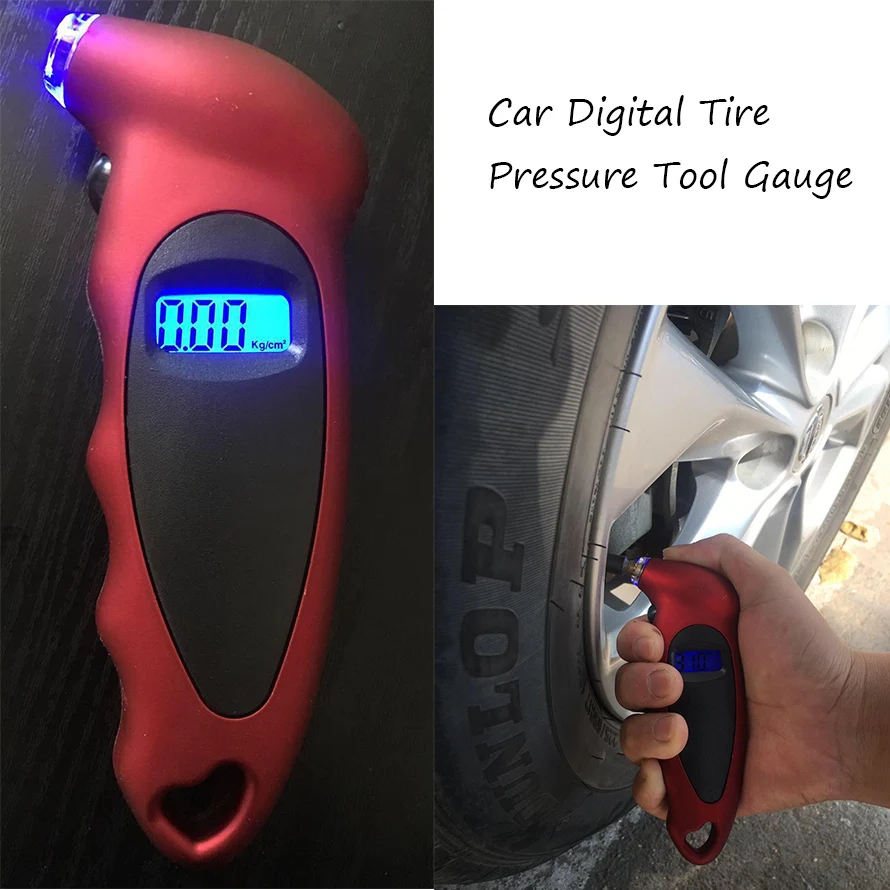 Датчик давления в шинах Elistooop мини измеритель с ЖК дисплеем|motorcycle tire pressure|tire pressure