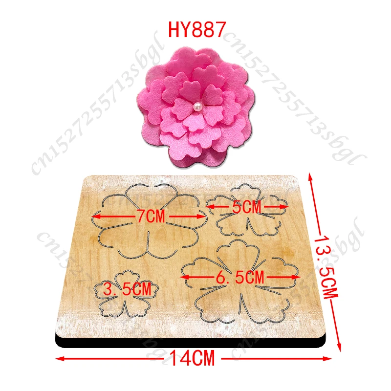 

Flower Cutting Dies Wooden Dies Suitable for Common Die Cutting Machines on the Market
