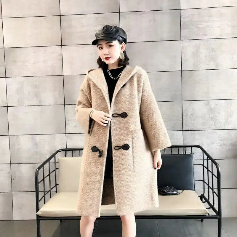 Осенне-зимнее женское пальто 2019 повседневные однотонные куртки блейзеры женские