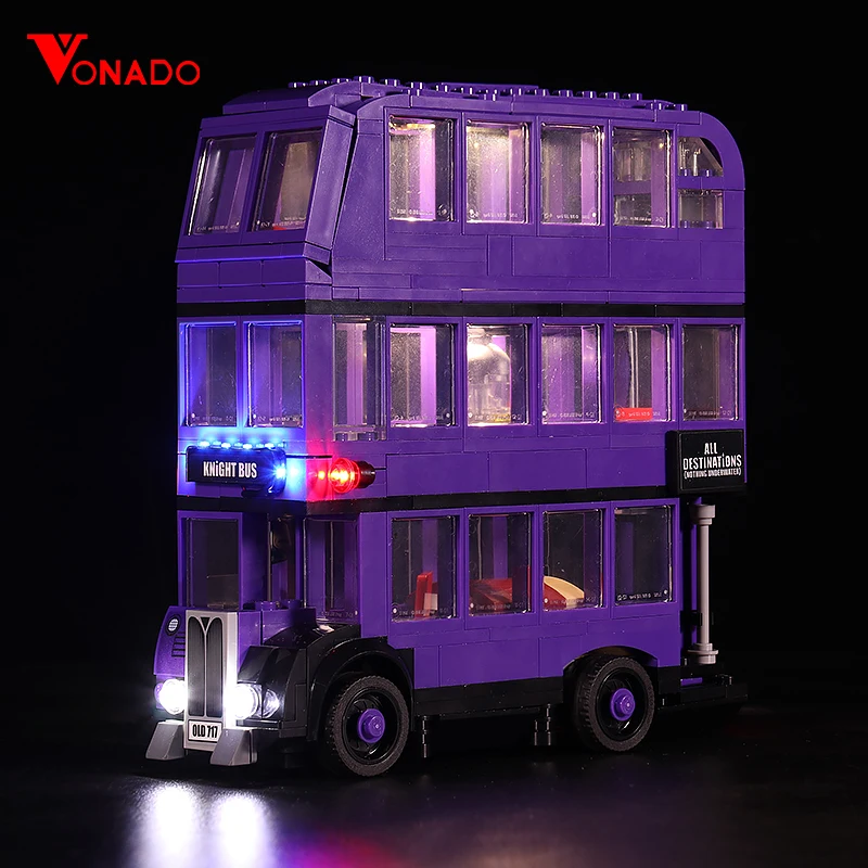 Конструктор Vonado с подсветильник кой совместимый серией 75957 автобусные