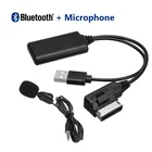 Автомобильный Bluetooth модуль AUX-in аудио адаптер + микрофон для AMI MMI 2G AUDI A5 8T A6 4F A8 4E Q7