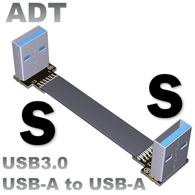 ADT-Link FPV USB 3 0 Type-A адаптер 90 градусов 5-40 см FPC плоский кабель 3A 5G/bps для мультикоптера