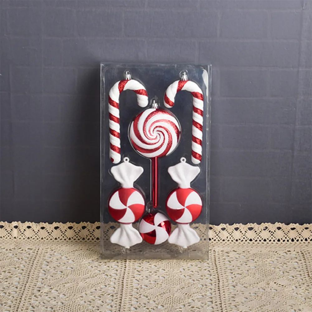 

Large Christmas Decorations Red And White Candy Lollipop Combination Decoration Decoration Gifts Navidad New Year 2022