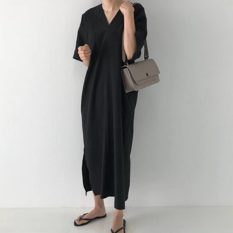 Платье женское длинное в винтажном стиле повседневное вечернее платье