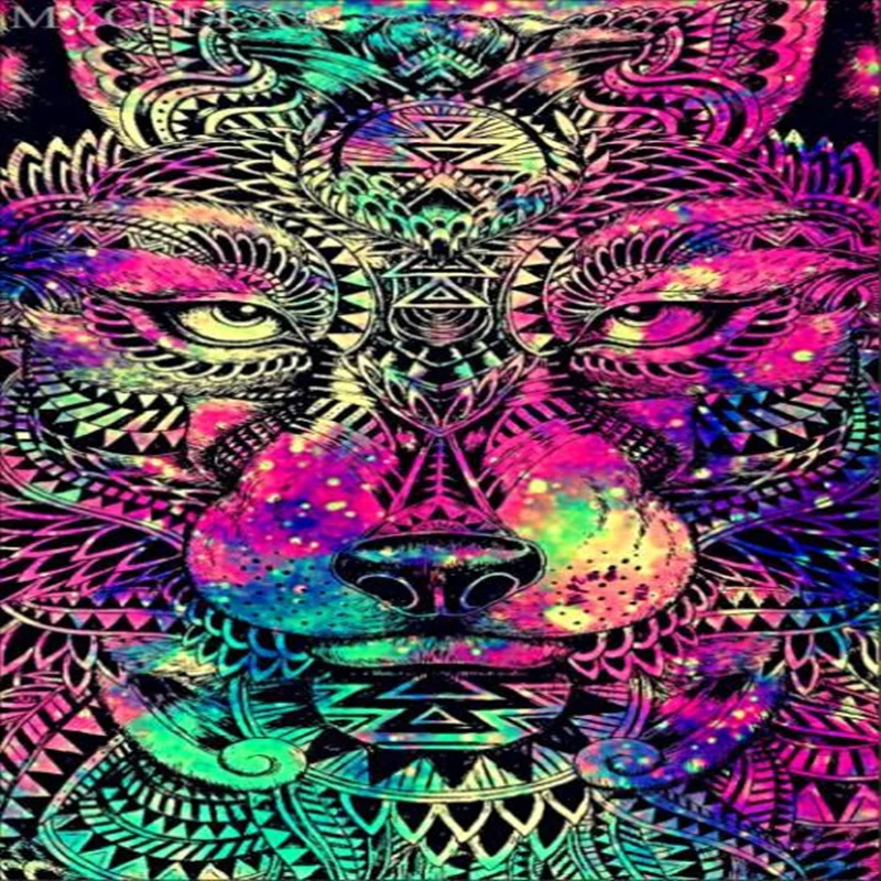 

full Diamond Embroidery DIY Diamond Painting Mosaic Picture Rhinestones Embroidery Diamond Cross Stitch Animals Tiger