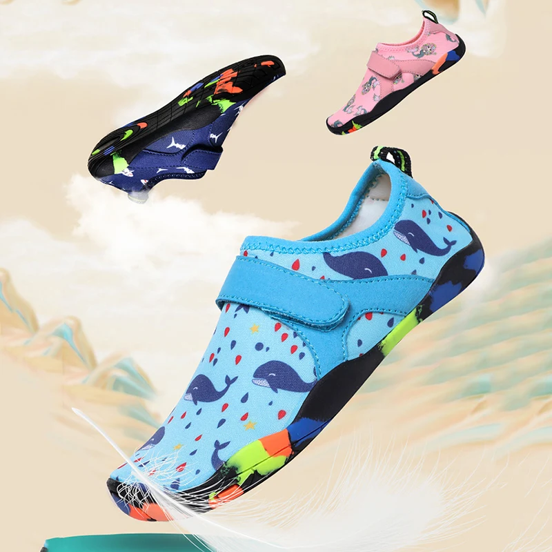 

High Quality Kids Swim Water Shoes Quick Dry Non-Slip Barefoot Wading Shoes for Boys Girls DOG88
