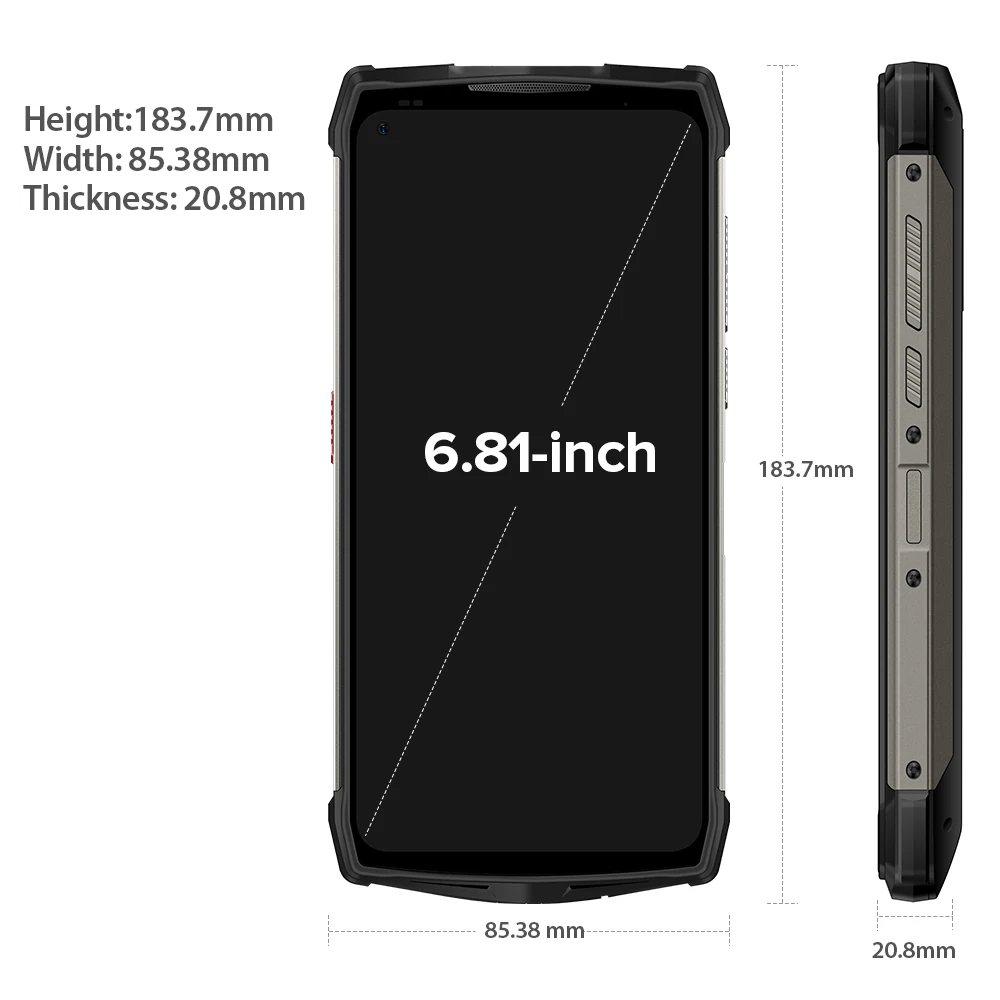 Ulefone Power Armor 13 13200mAh Rugged Smartphone 8GB+256GB Android 11 Waterproof 6.81”Mobile Phone NFC+Google Play | Мобильные