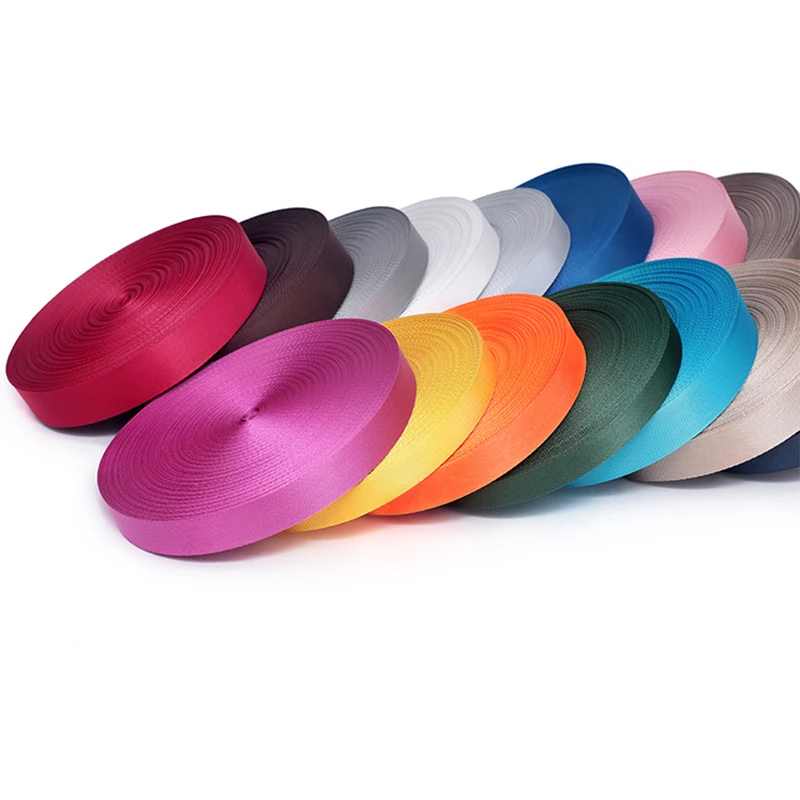 15 мм в ширину 50 ярдов/партия нейлоновая лямка полиэфирный мешок ремень толщиной 0