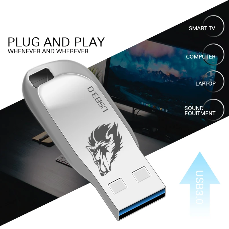 USB флеш накопитель в металлическом корпусе 128 гб 64 32 16 8 гб|USB флэш-накопители| |